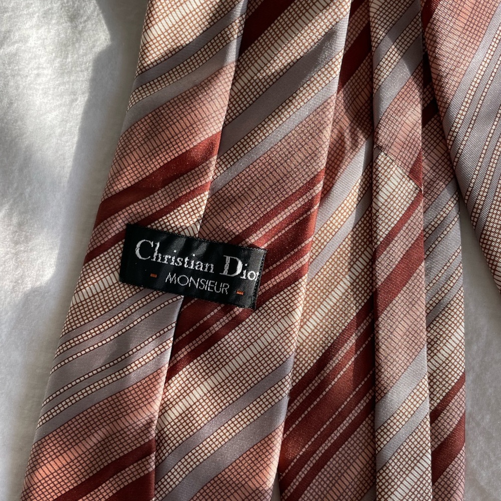 Vintage Christian Dior Striped Tie